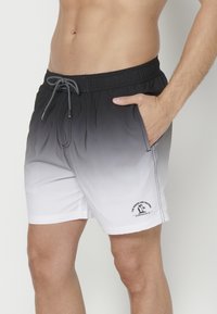 Koroshi Plavecké šortky - black/white