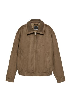PULL&BEAR, Imitatieleren jas - dark brown