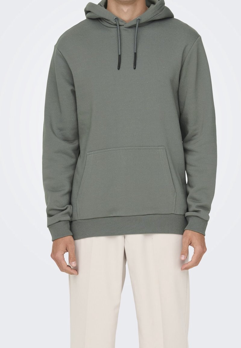 Only & Sons Jersey con capucha - grey