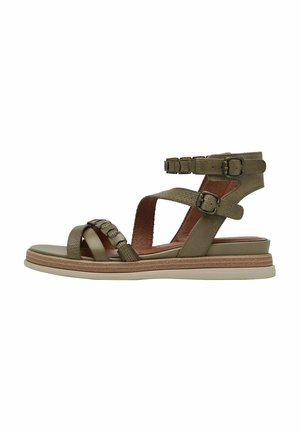 Platform sandals - sage