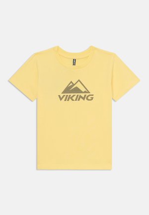 FUNTIME UNISEX - Apdrukāts T-krekls - light yellow
