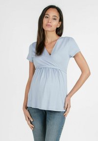 Attesa Maternity - MARGHERITA - Triko s potiskem - azzurro Miniatura obrázku 1