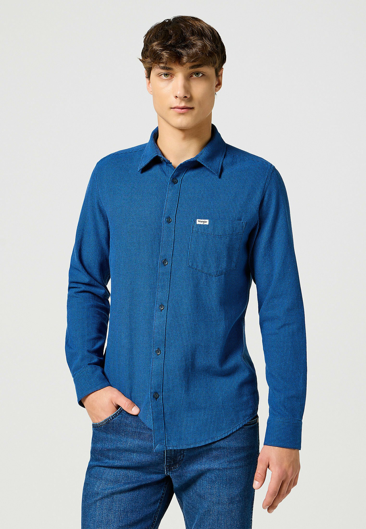 Wrangler 1 PKT SHIRT - Camicia - royal blue/blu reale