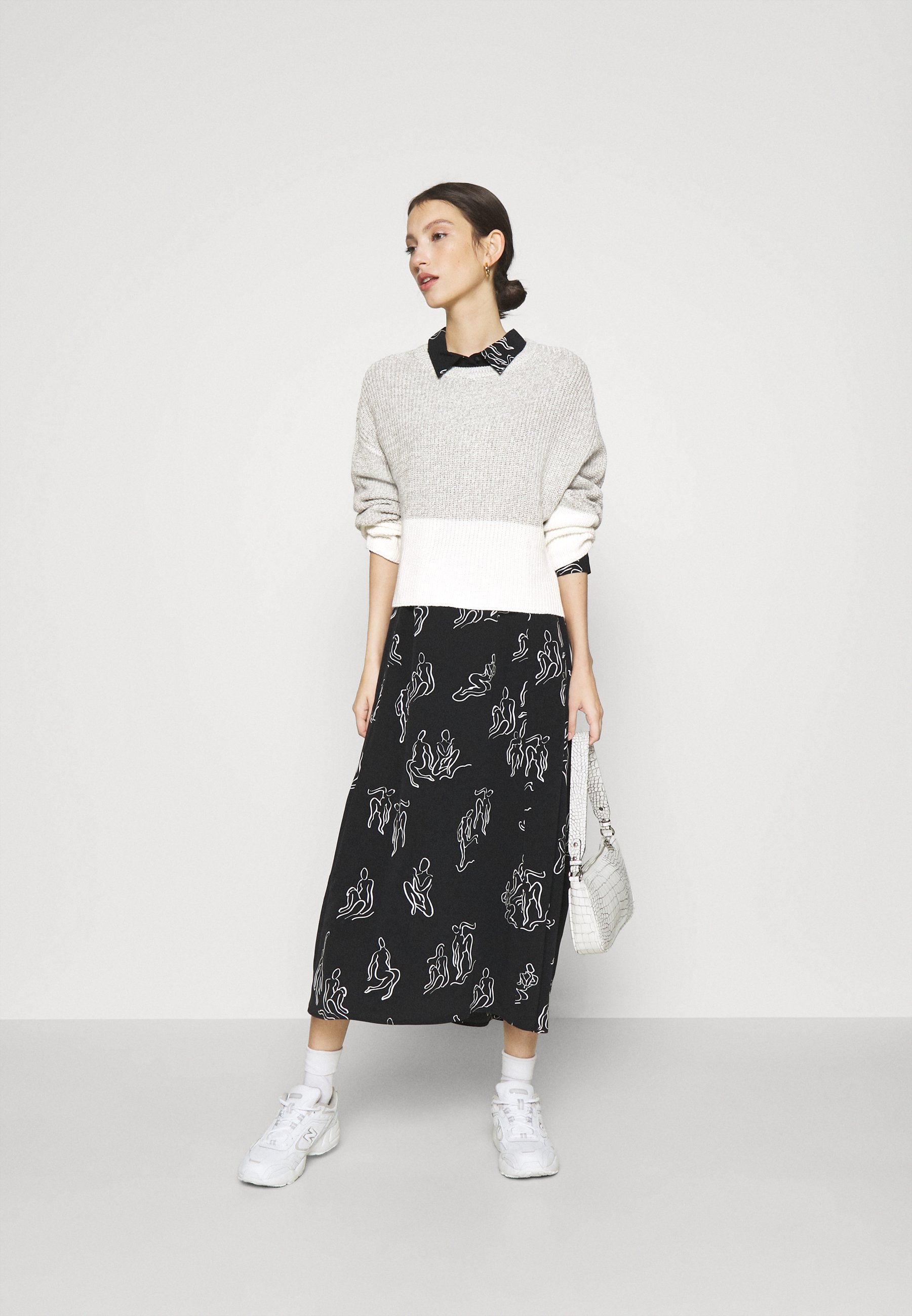Even&Odd Strikkegenser greywhite Zalando.no Even&Odd Strikkegenser greywhite Zalando.no