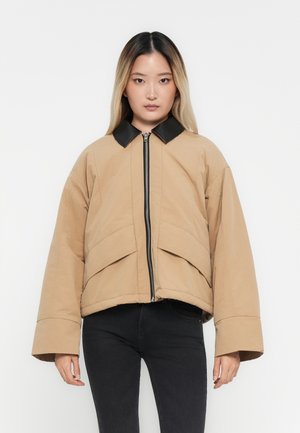 OBJBENEDICT PADDED JACKET - Overgangsjakke - tannin detail/black
