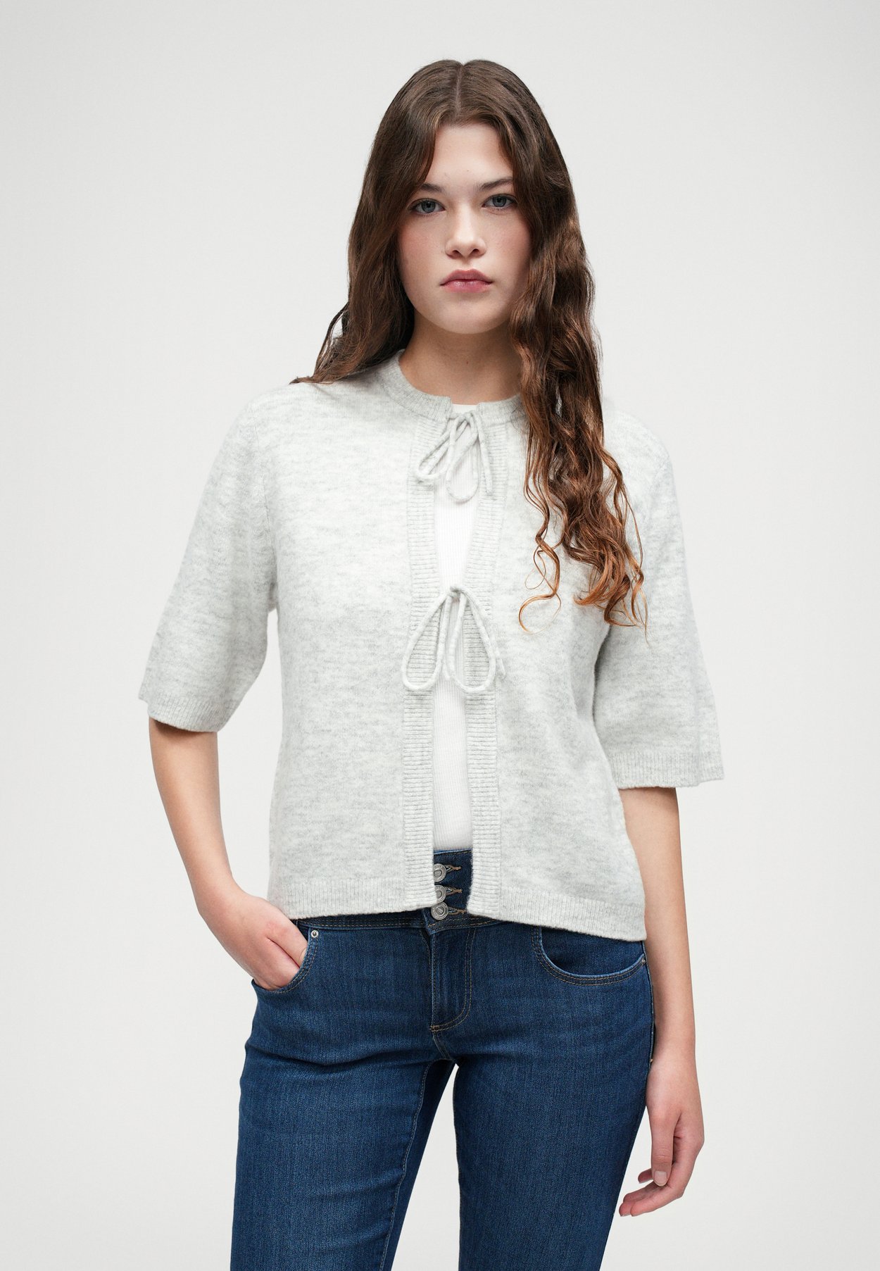 ONLSIMONI 2/4 BOW CARDIGAN KNT NOOS