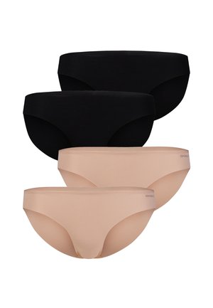 Skiny, MODAL INVISIBLE 4-PACK - Trusser - beige-black