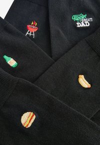 Next EMBROIDERED SOCKS FIVE PACK - Socken - black father's day bbq