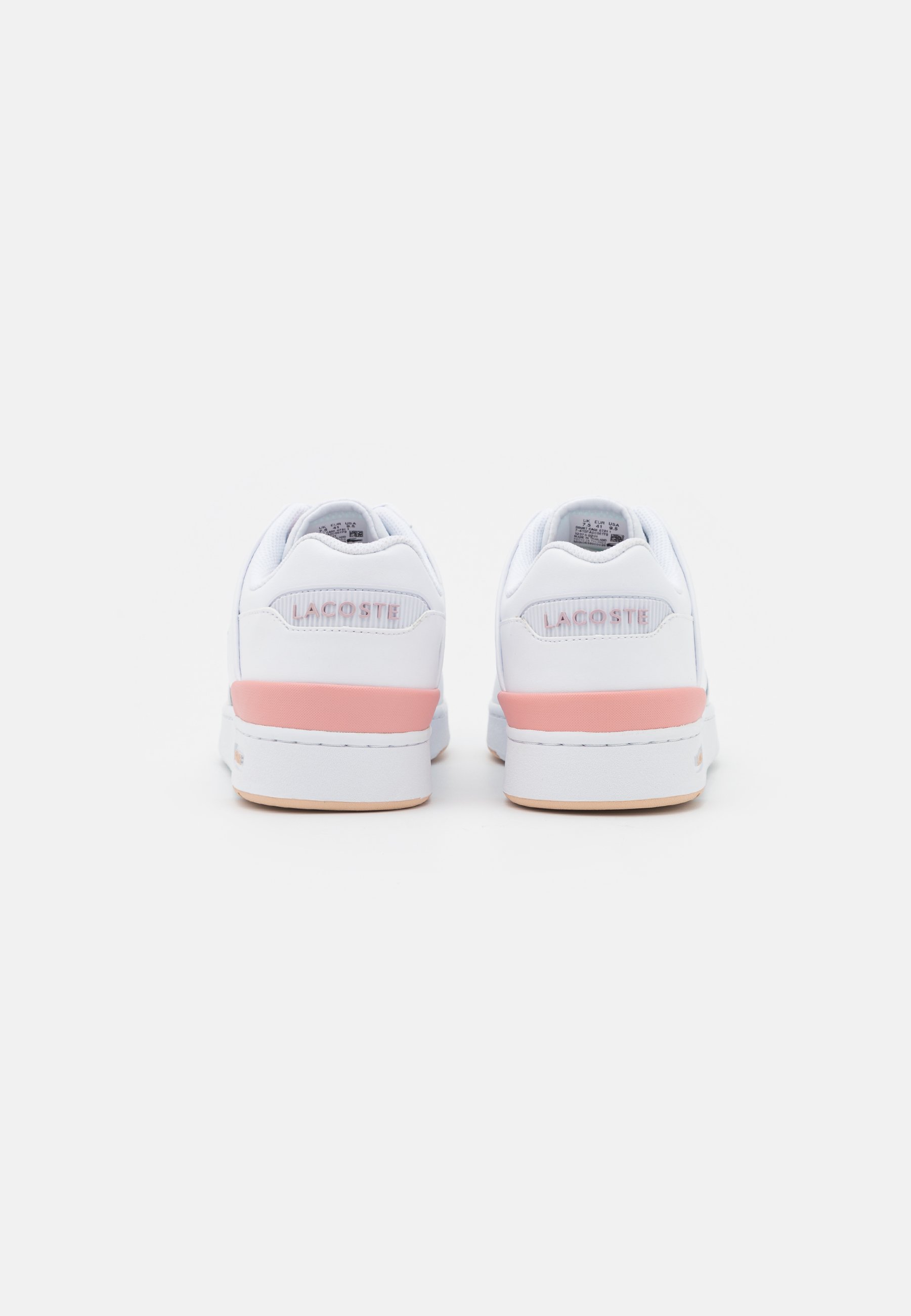 Lacoste COURT CAGE - Zapatillas - white/light pink/blanco - Zalando.es