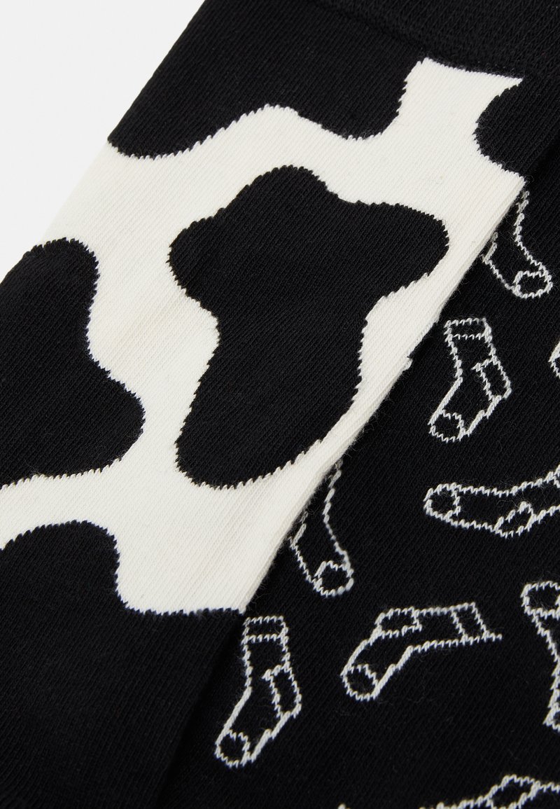 Happy Socks Calze COW SOCK Con Stamapa Mucca – Multicolore, Cotone Pettinato, Taglia 36-40, Unisex