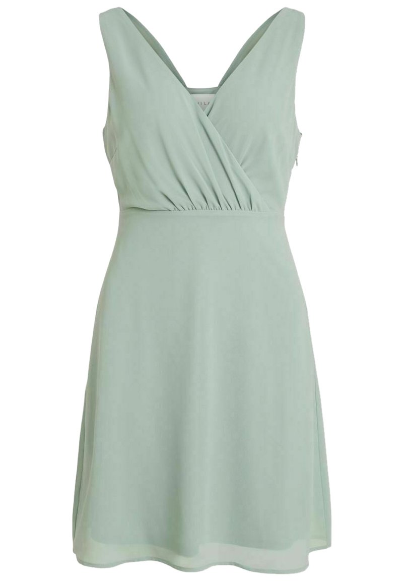 Vila Cocktailkleid Festliches Kleid Jadeite Hellgrun Zalando De 