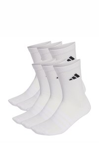CUSHIONED CREW 6 PAIR PACK - Sportske čarape - white/white/black