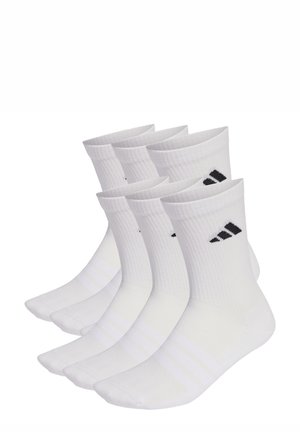 CUSHIONED CREW 6 PAIR PACK - Calcetines de deporte - white/white/black