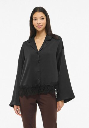 Overhemdblouse - black