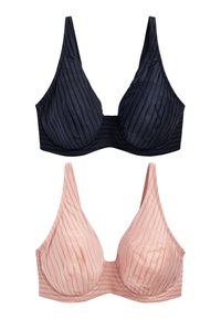 Next - GEORGIE DD+ NON PADDED FULL CUP MICROFIBRE BRAS 2 PACK - Merevítős melltartó - blue Miniatűr kép 1