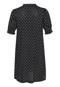 Kaffe Curve KAFFE CURVE KCBEATHEA SHORT SLEEVE DRESS - Dnevna obleka - black chalk dot