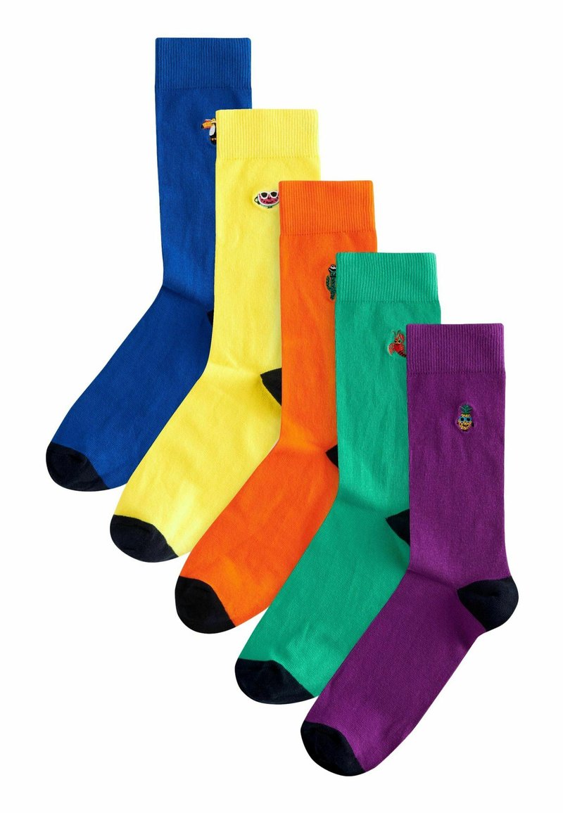 Next EMBROIDERED FIVE PACK - Zoknik - bright summer