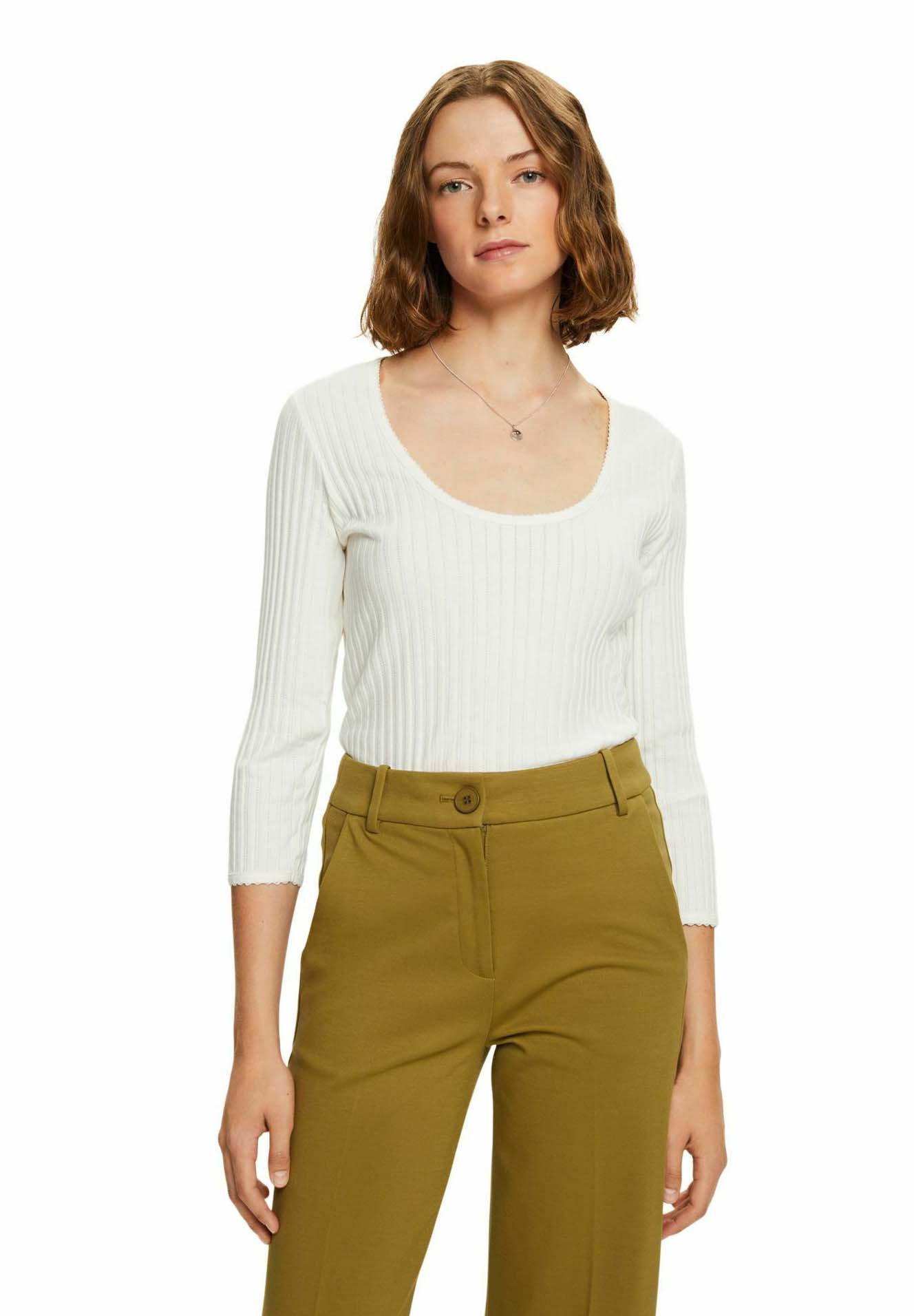 Haut Gris à Imprimé EDC By Esprit - Taille M, Occasion Très Bon état