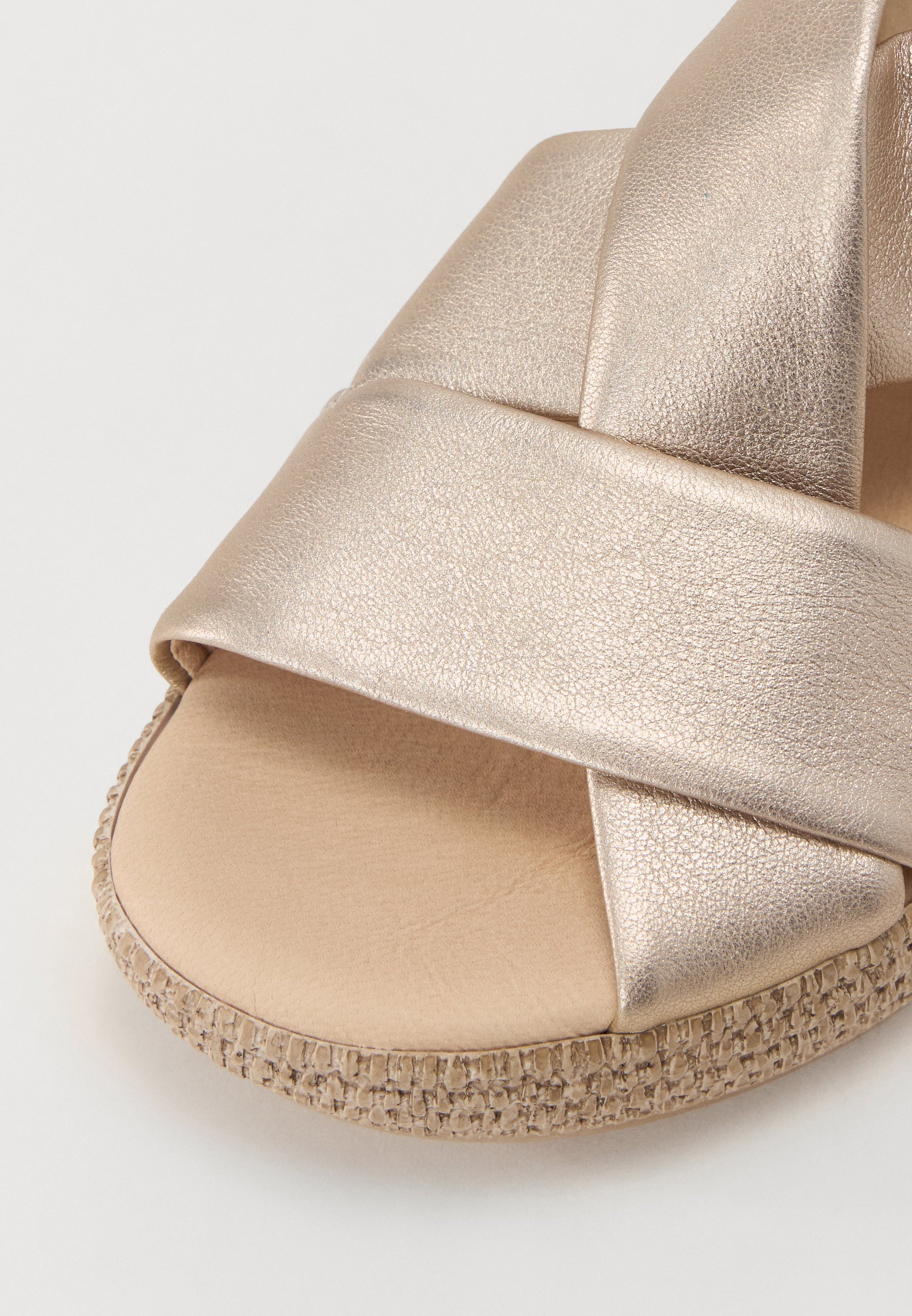 gabor rose gold sandals