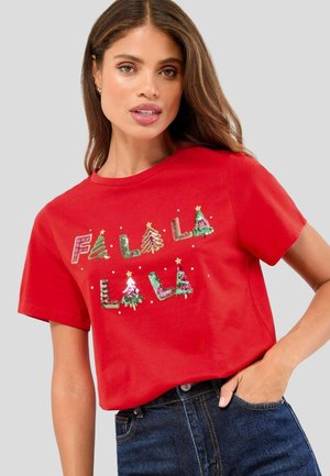 REGULAR FIT - CREW NECK - Triko s potiskem - fa la la la