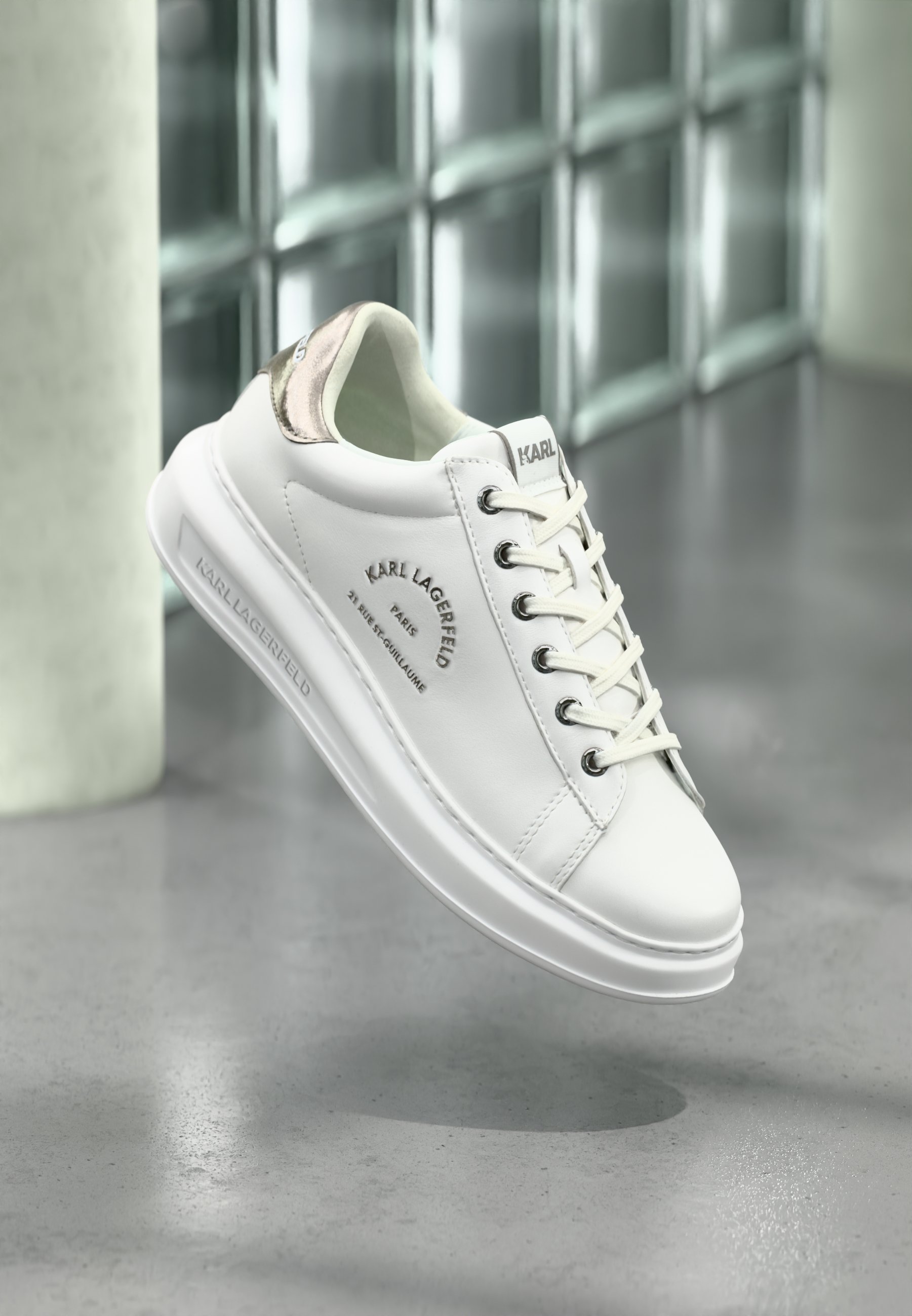 Scarpe Da Ginnastica Donna Karl Lagerfeld Kapri Nft - Sneakers Con Logo - Chiusura Con Lacci