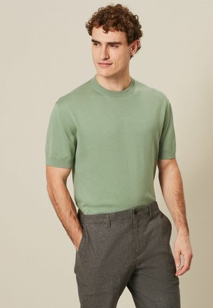 SHORT SLEEVE CREW - REGULAR FIT - Jednoduché tričko - green