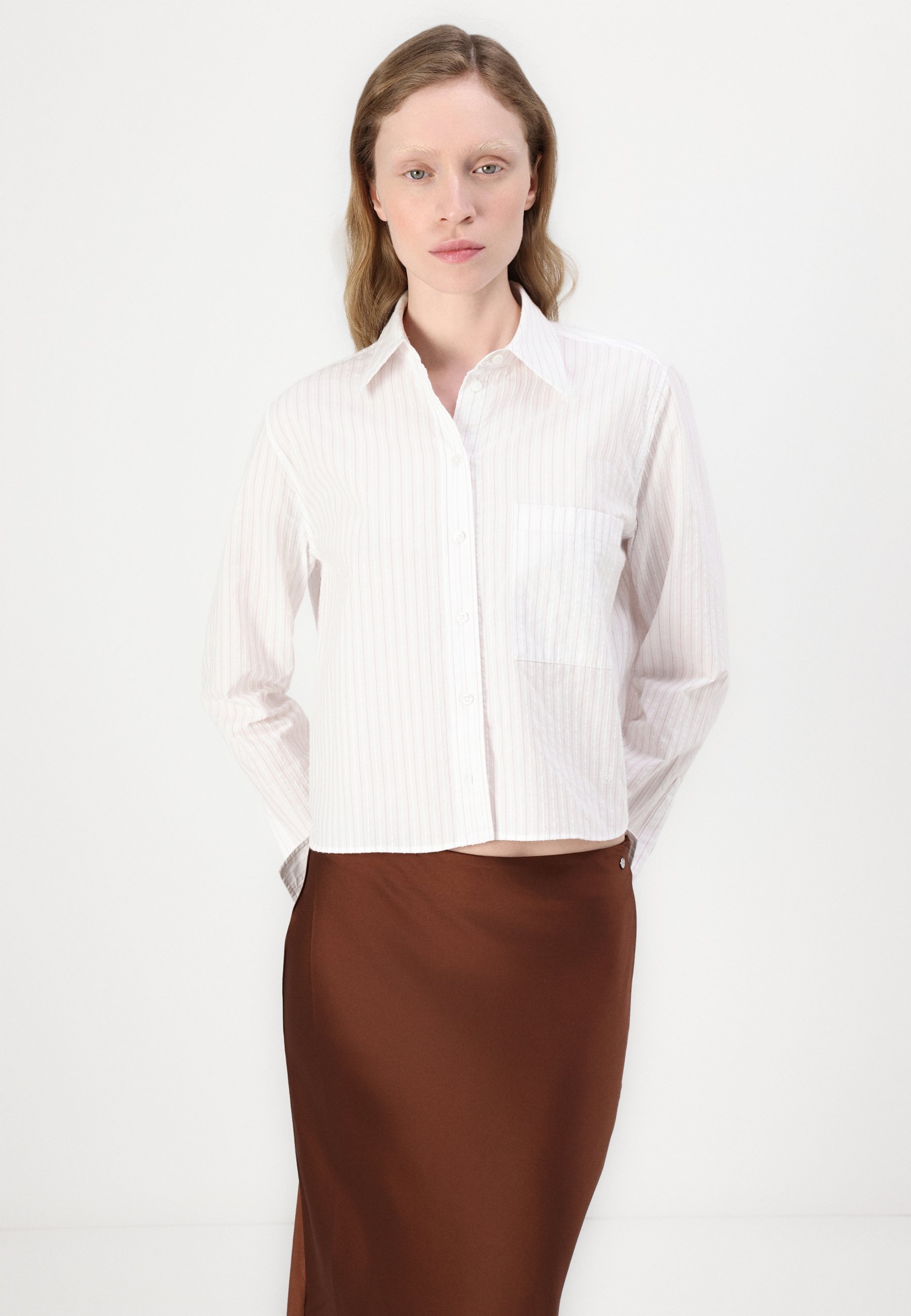 売れ筋商品|||ボス シャツ レディース トップス BRIELLA MONDAY - Button-down blouse - light/pastel pink BOSS BRIELLA MONDAY - Button-down blouse - light/pastel pink