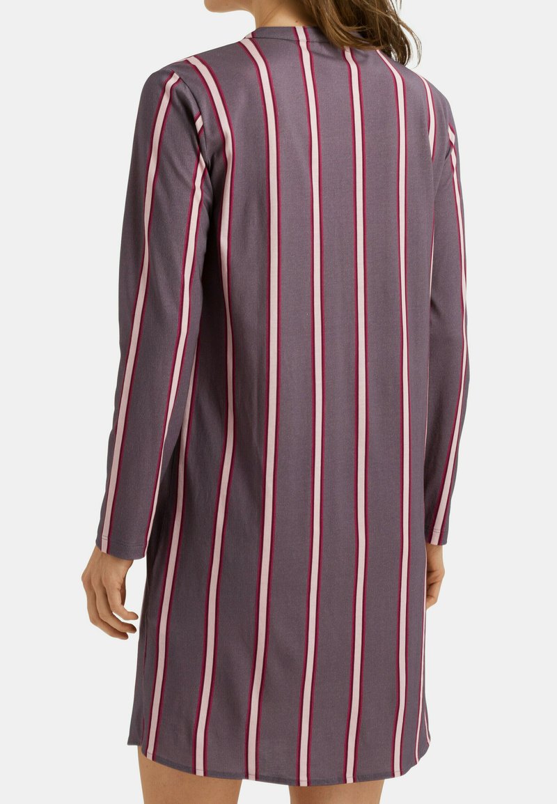 Damen Nachthemden | Hanro NACHTHEMD LANGARM 90 CM SLEEP & LOUNGE Nachthemd sleek stripe/lila - US27518 Damen Nachthemden | Hanro NACHTHEMD LANGARM 90 CM SLEEP & LOUNGE Nachthemd sleek stripe/lila - US27518