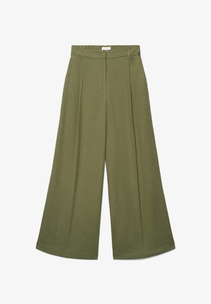 Calliope, PANTALONE LUNGO TINTA UNITA - Pantaloni - verde militare scuro