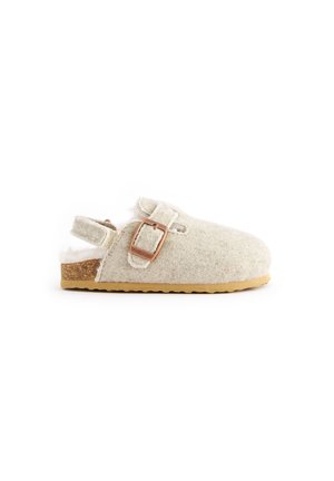 FAUX FUR LINED CLOG SLIPPERS - Muiltjes - grey