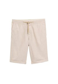 TOM TAILOR REGULAR - Shorts - silver ecru chambray