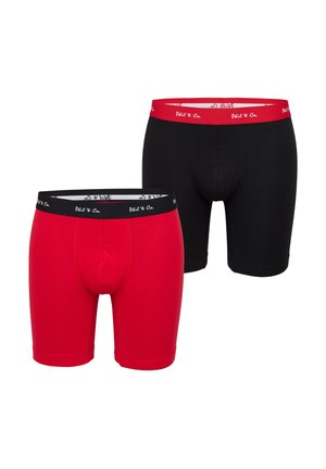 Phil & Co. Berlin LONG BOXER BRIEFS - Trunks - black red-chilli pepper