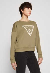 Guess PONY HAIR - Sudadera - lichen leaf green