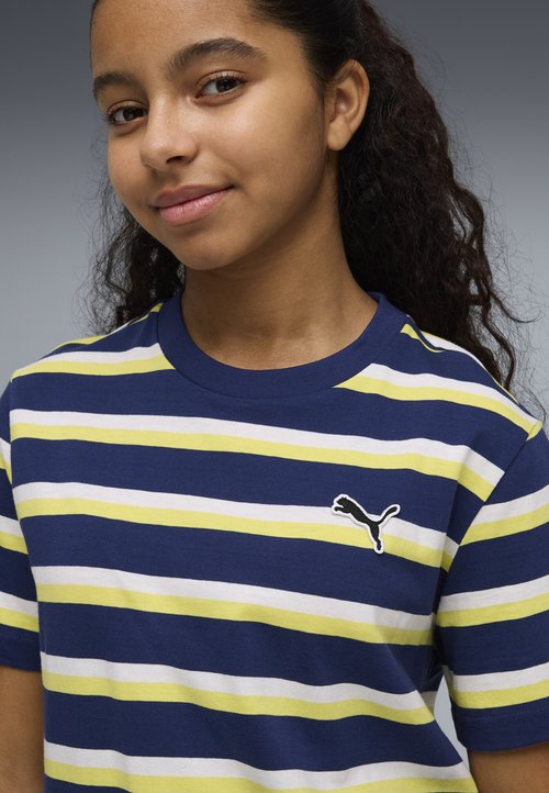 PUMA ESSENTIALS GESTREIFTES UNISEX - Print T-shirt - blue jewel — photo 4