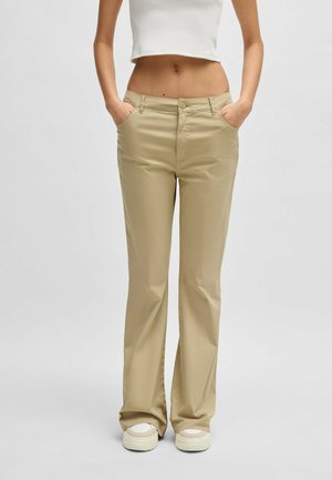 HIZAMA - Trousers - open beige