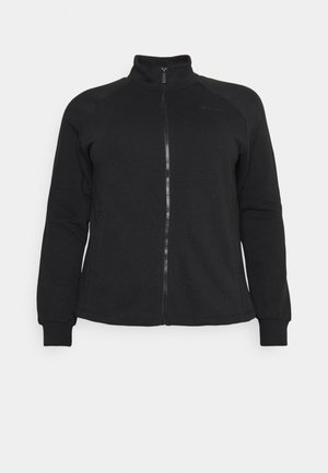 ONPMELINA ZIP CURVY - Tröja med dragkedja - black