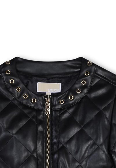 Michael Kors Kids MATELASSÉE AVEC OEILLET - Veste en similicuir - black