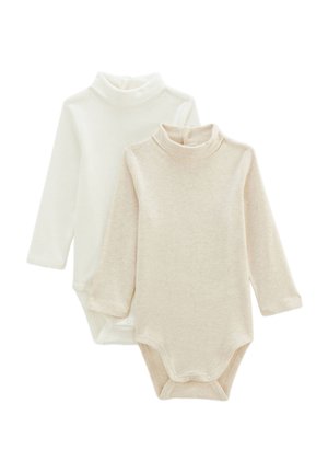 2 PACK À COL ROULÉ UNI - Body - beige chine