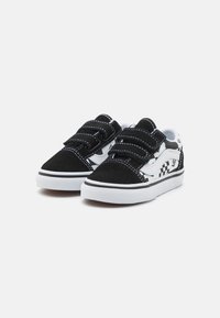 Vans OLD SKOOL V UNISEX - Tossud - black/true white