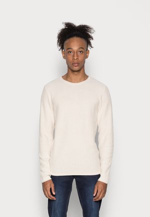 JPRBLUCARLOS CREW NECK - Pullover - whisper white