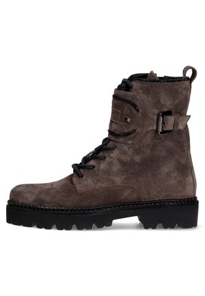 Cowboy/biker ankle boot - brown