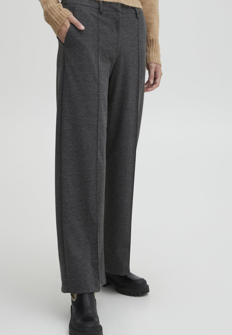 Forli-F Bukser - Dark Grey Melange