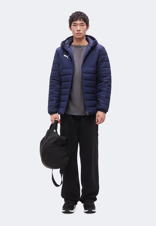PUMA TEAMADDITIONS HOODED PADDED JACKET - Winter jacket - navy/silver-coloured — photo 2