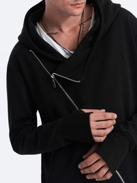 Ombre NANTES - Felpa con zip - black