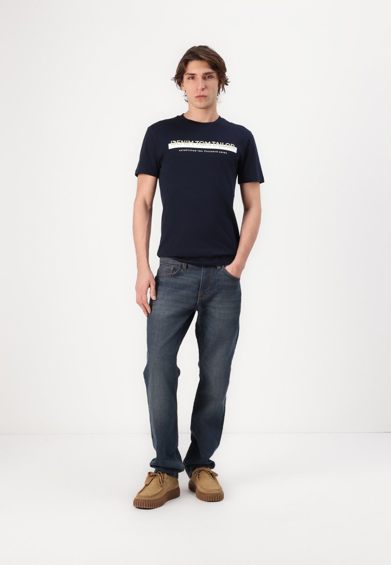 T-shirt Uomo TOM TAILOR Denim A Righe - Manica Corta Girocollo - Single Jersey - Regolare - 4