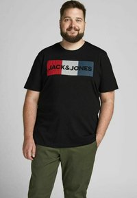 Jack & Jones JJECORP LOGO TEE O NECK - Trükipildiga T-särk - black