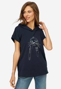 LAURASØN Triko s potiskem - dark blue