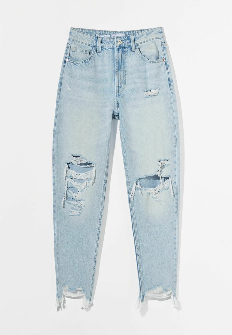 Bershka Jeans Tapered Fit lichtblauw Bershka Jeans Tapered Fit lichtblauw
