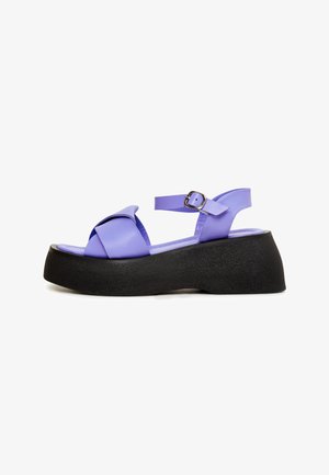 Cesare Gaspari, Platform sandals - blue
