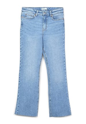 CROPPED - Jeans a zampa - blu denim medio